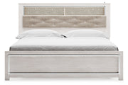 Altyra White King Panel Bookcase Bed - DMV FurnitureKing Bed