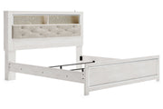 Altyra White King Panel Bookcase Bed - DMV FurnitureKing Bed