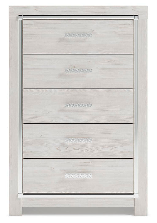 Altyra White King Storage Bed, Chest and 2 Nightstands - B2640B67