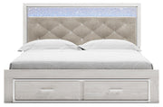 Altyra White King Storage Bed, Dresser, Mirror and 2 Chests - B2640B45