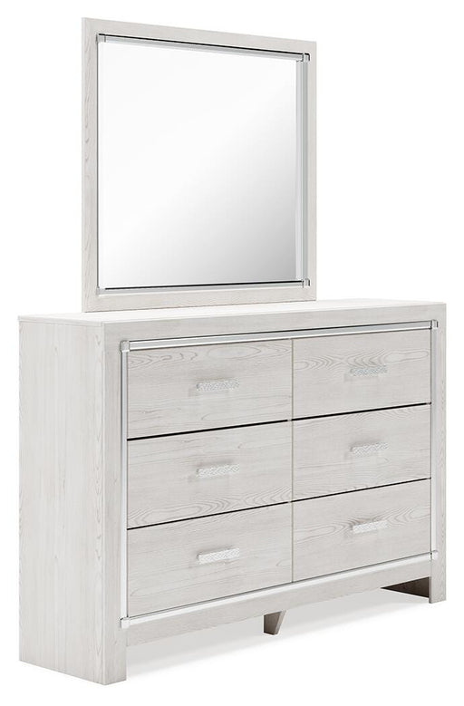 Altyra White King Storage Bed, Dresser, Mirror and 2 Chests - B2640B45
