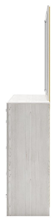 Altyra White King Storage Bed, Dresser, Mirror and 2 Chests - B2640B45