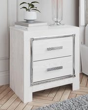 Altyra White King Upholstered Storage Bed, Dresser, Mirror and 2 Nightstands - B2640B37