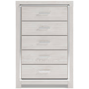 Altyra White LED Bookcase Upholstered Panel Bedroom Set - DMV FurnitureBedroom Set