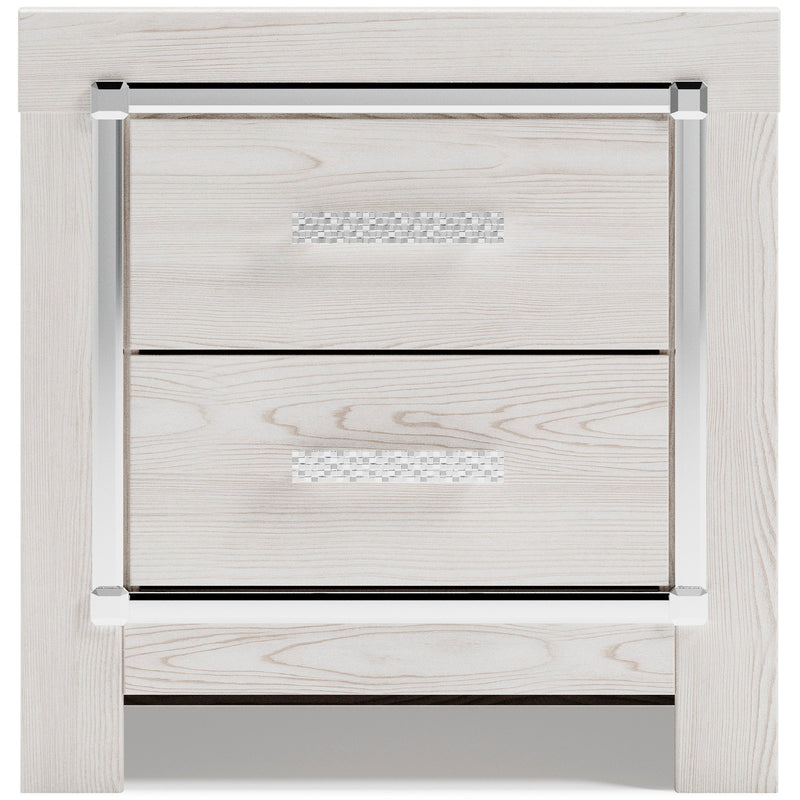 Altyra White LED Bookcase Upholstered Panel Bedroom Set - DMV FurnitureBedroom Set