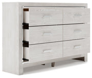 Altyra White Queen Panel Bed, Dresser and Chest - B2640B73