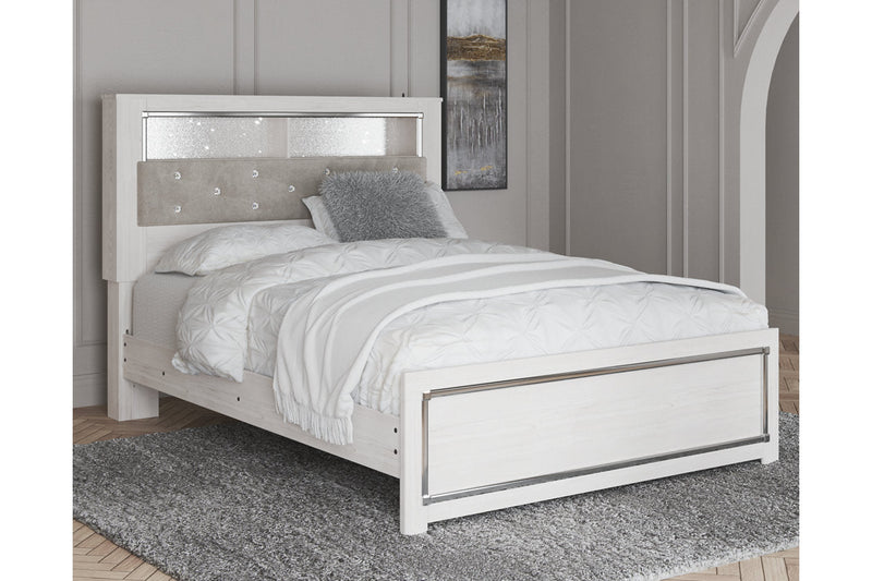 Altyra White Queen Panel Bookcase Bed - DMV FurnitureQueen Bed