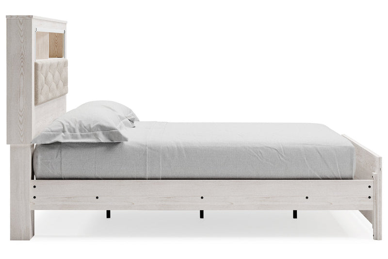 Altyra White Queen Panel Bookcase Bed - DMV FurnitureQueen Bed