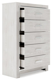 Altyra White Queen Panel Storage Bed, Dresser, Mirror and Chest - B2640B52