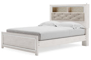 Altyra White Queen Platform Bookcase Bed - DMV FurnitureQueen Bed