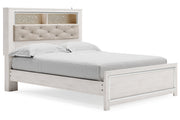 Altyra White Queen Platform Bookcase Bed - DMV FurnitureQueen Bed