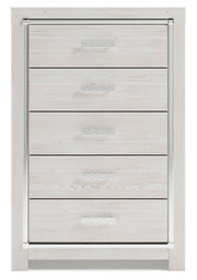 Altyra White Queen Storage Bed, Dresser Mirror, Chest and 2 Nightstands - B2640B72