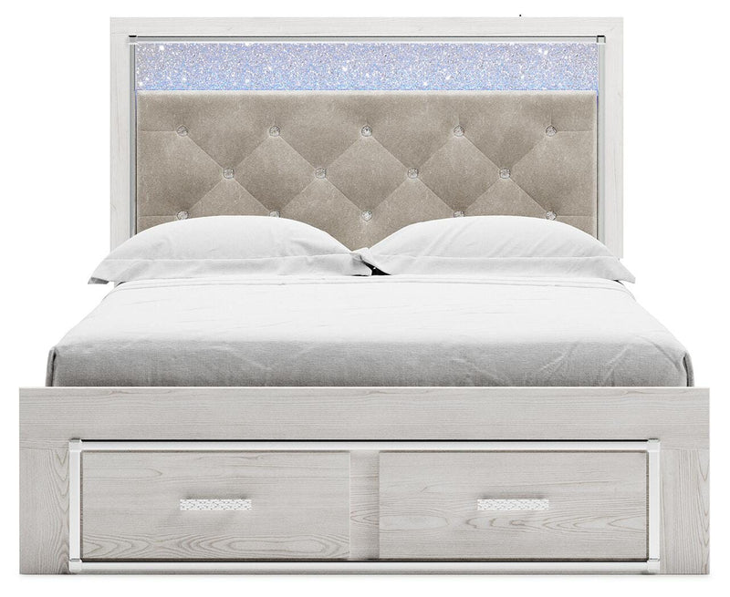 Altyra White Queen Storage Bed, Dresser Mirror, Chest and 2 Nightstands - B2640B72