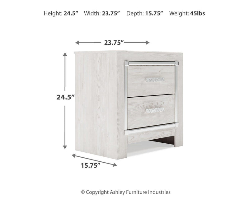 Altyra White Queen Storage Bed, Dresser Mirror, Chest and 2 Nightstands - B2640B72