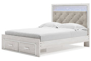 Altyra White Queen Upholstered Storage Bed - DMV FurnitureQueen Bed