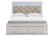 Altyra White Queen Upholstered Storage Bed - DMV FurnitureQueen Bed