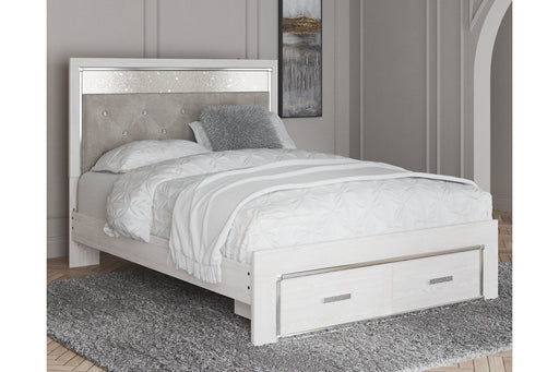 Altyra White Queen Upholstered Storage Platform Bed - DMV FurnitureQueen Bed