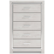 Altyra White Upholstered Bookcase LED Panel Bedroom Set - DMV FurnitureBedroom Set