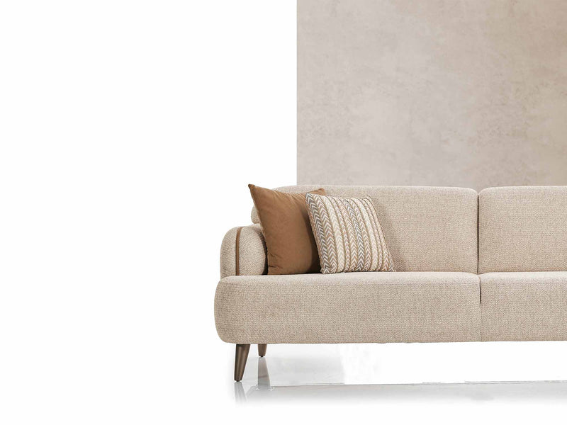 Alvin 4-pieces (2 Sofa & 2 Chair) Livingroom in Cream - 200-ELI-ALV-P8-02-3311