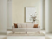 Alvin 4-pieces (2 Sofa & 2 Chair) Livingroom in Cream - Brown - 200-ELI-ALV-P8-02-T-885-3311