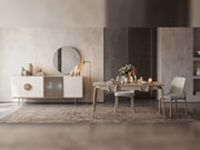 Alvin Diningroom (Consol With Mirror & Dining Table & 6 Dining Chair) - 200-ELI-ALV-DT-6-SET