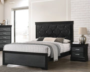 Amalia Black Full Panel Bed - DMV FurnitureFull Bed