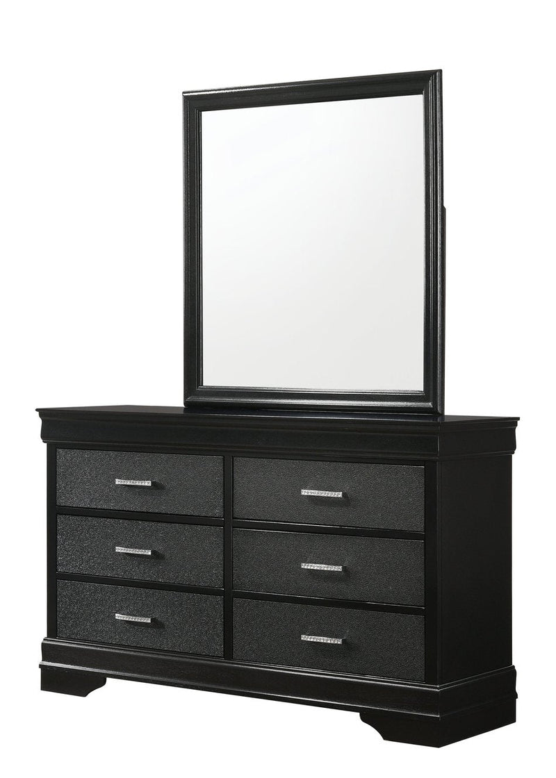 Amalia Black Mirror - DMV FurnitureMirror