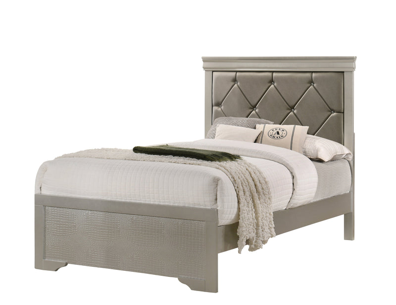 Amalia Champagne Silver Panel Youth Bedroom Set - DMV FurnitureYouth Bedroom Set
