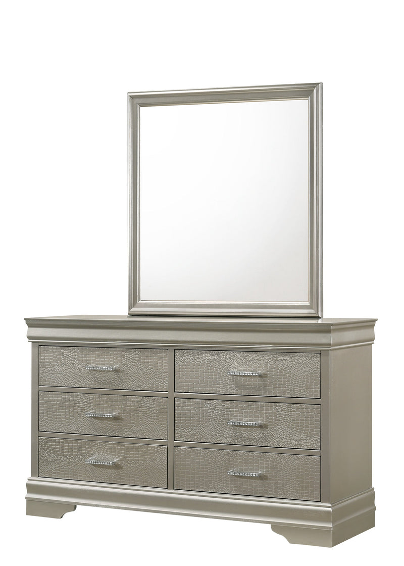 Amalia Champagne Silver Panel Youth Bedroom Set - DMV FurnitureYouth Bedroom Set