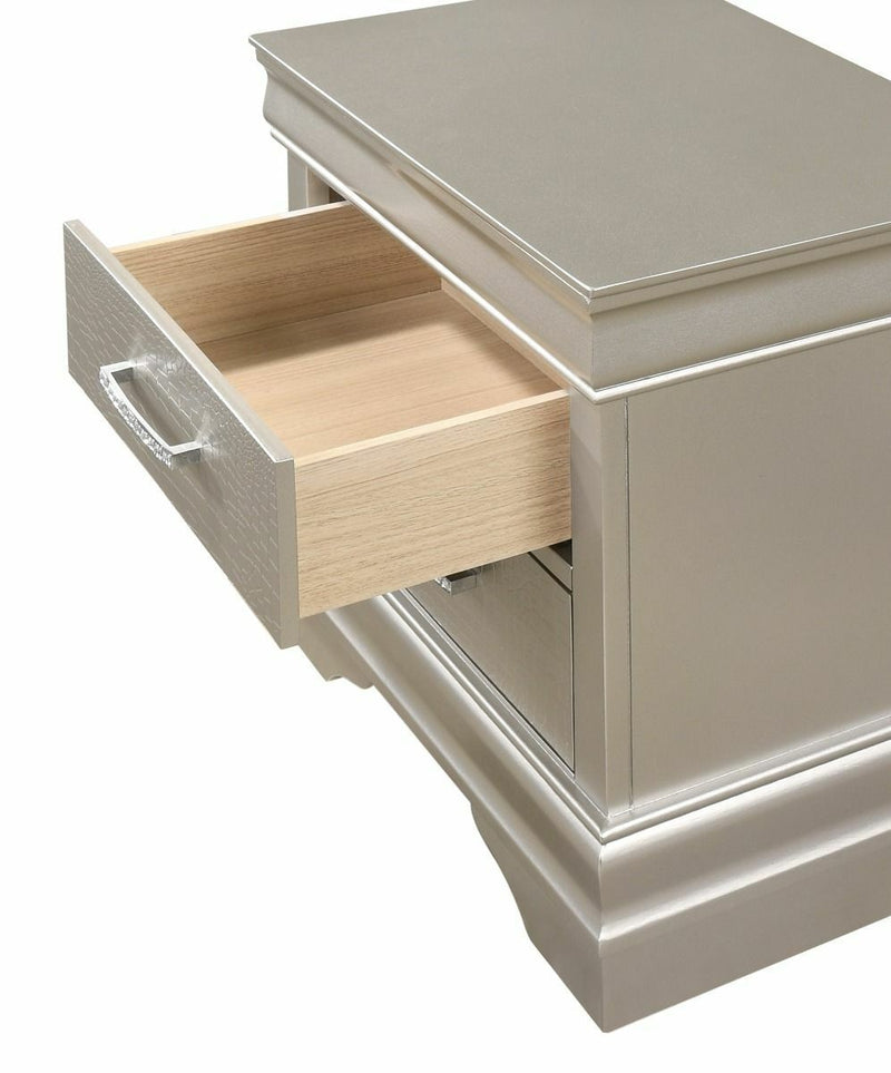 Amalia Gold Nightstand - DMV FurnitureNightstand