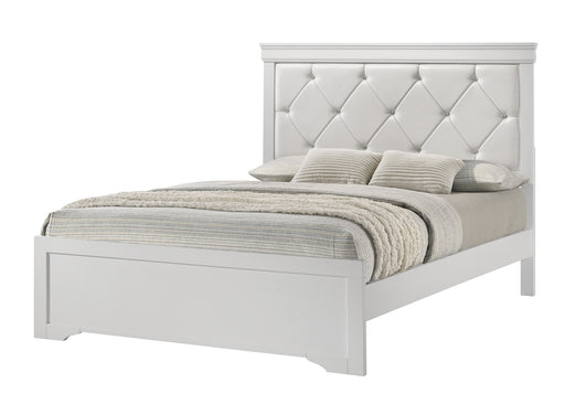 Amalia White Twin Panel Bed - DMV FurnitureTwin Bed
