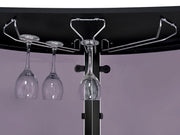 Amarillo Freestanding Glass Top Home Bar Wine Cabinet Black - 101065