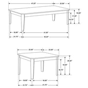Amaro 3-piece Coffee and End Table Set Dark Brown - 736184