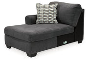 Ambee Slate 3-Piece Sectional with Ottoman from Ashley - DMV Furniture