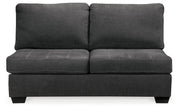 Ambee Slate 3-Piece Sectional with Ottoman from Ashley - DMV Furniture