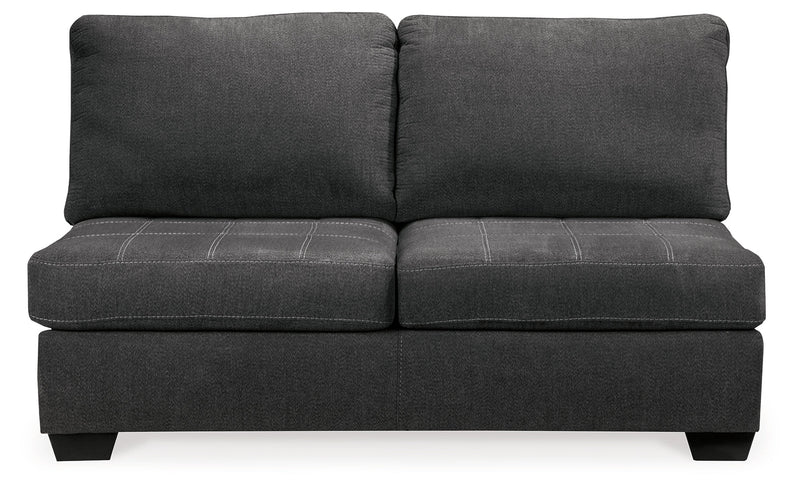 Ambee Slate 3-Piece Sectional with Ottoman from Ashley - DMV Furniture