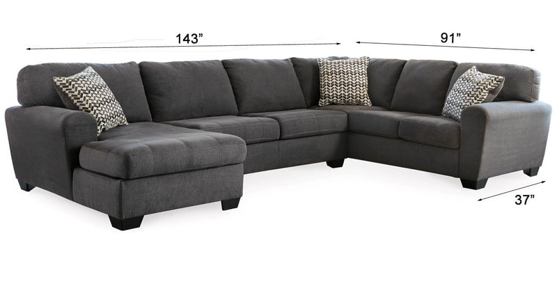Ambee Slate 3 - Piece LAF Chaise Sectional - DMV FurnitureSectional