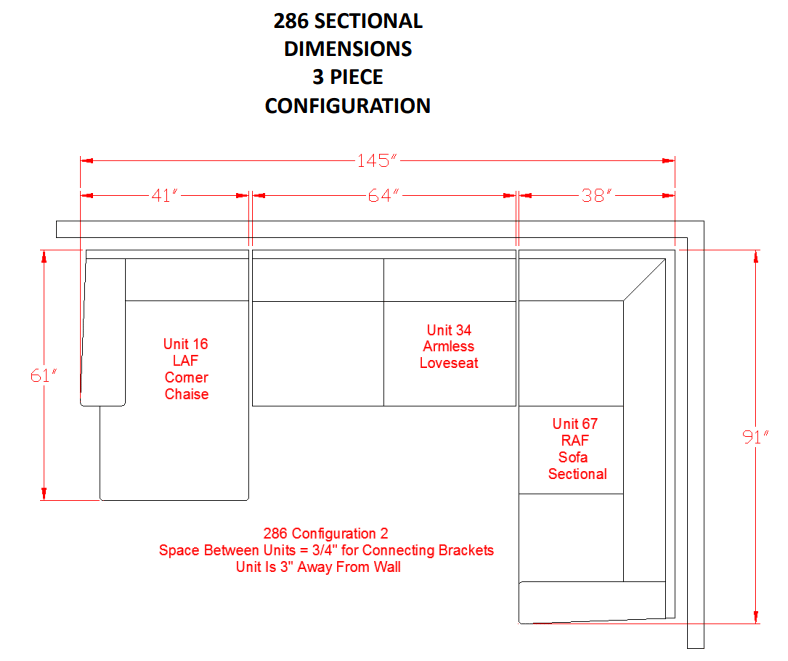 Ambee Slate LAF Sectional - DMV Furniture