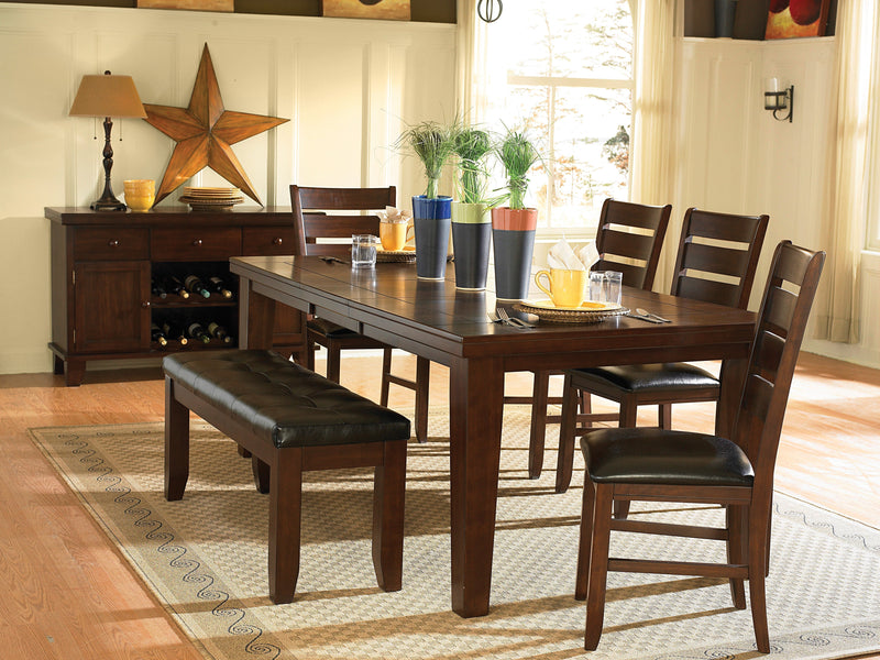 Ameillia Dark Oak Extendable Dining Set - DMV FurnitureDining Room Set