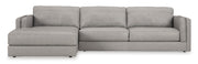 Amiata Glacier Leather 2 - Piece LAF Sectional - DMV FurnitureSectional