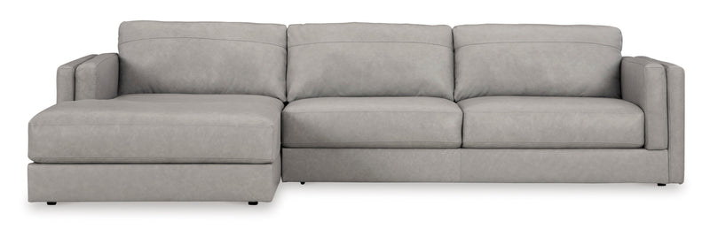 Amiata Glacier Leather 2 - Piece LAF Sectional - DMV FurnitureSectional