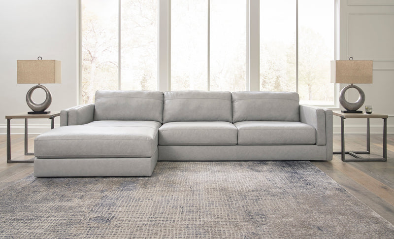 Amiata Glacier Leather 2 - Piece LAF Sectional - DMV FurnitureSectional