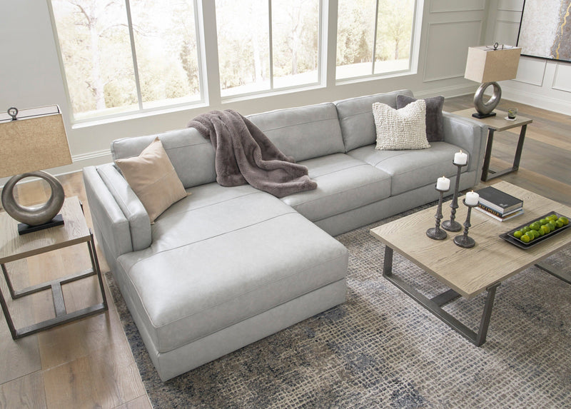 Amiata Glacier Leather 2 - Piece LAF Sectional - DMV FurnitureSectional