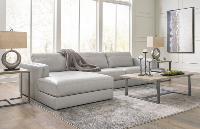 Amiata Glacier Leather 2 - Piece LAF Sectional - DMV FurnitureSectional