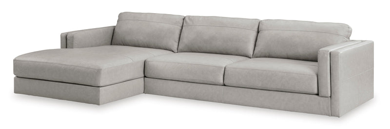 Amiata Glacier Leather 2 - Piece LAF Sectional - DMV FurnitureSectional