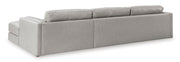 Amiata Glacier Leather 2 - Piece RAF Sectional - DMV FurnitureSectional