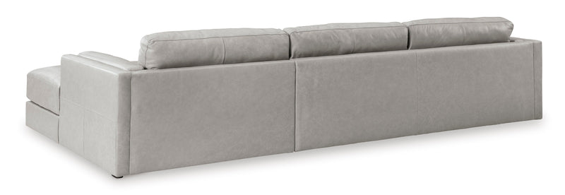 Amiata Glacier Leather 2 - Piece RAF Sectional - DMV FurnitureSectional