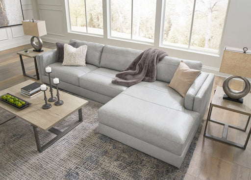 Amiata Glacier Leather 2 - Piece RAF Sectional - DMV FurnitureSectional