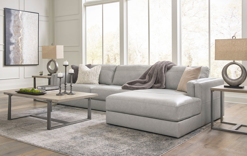 Amiata Glacier Leather 2 - Piece RAF Sectional - DMV FurnitureSectional