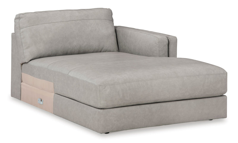 Amiata Glacier Leather 2 - Piece RAF Sectional - DMV FurnitureSectional